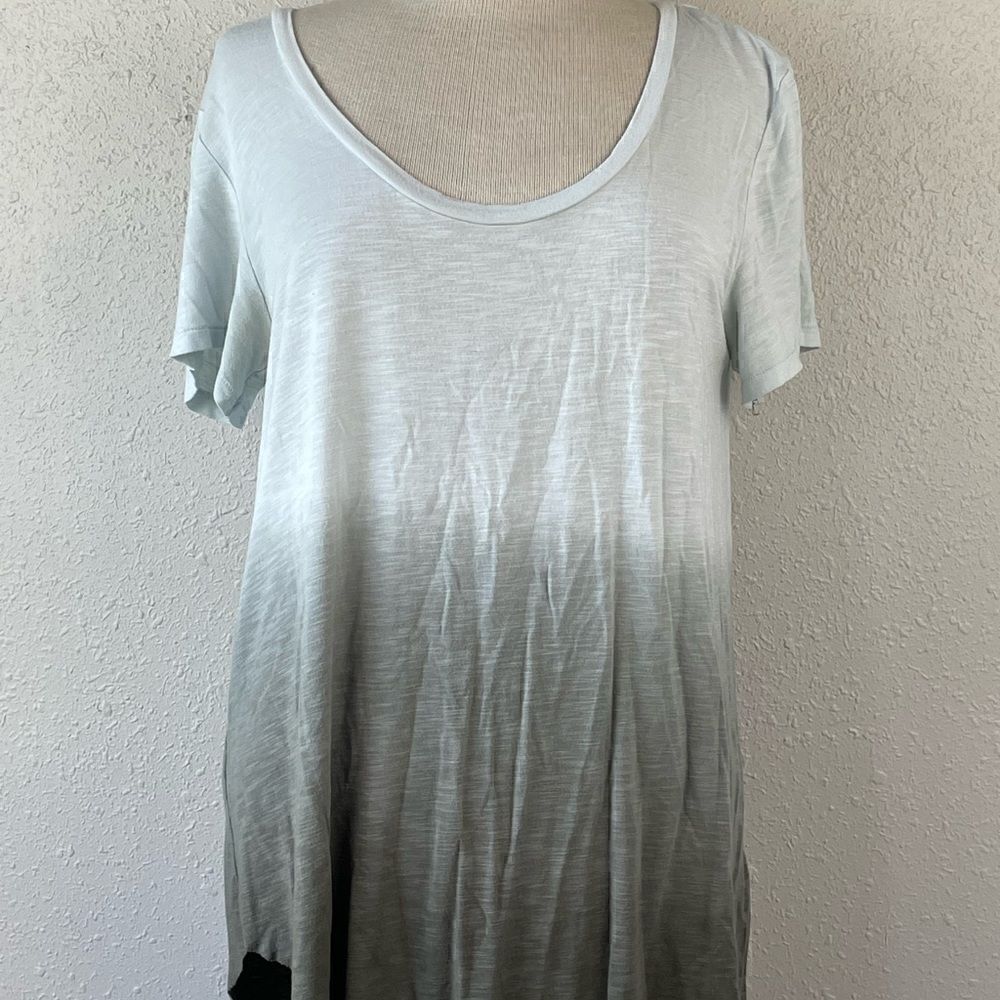 Pre-Owed American Eagle Womens Green Scope Neck Soft & Sexy Short Sleeve Top